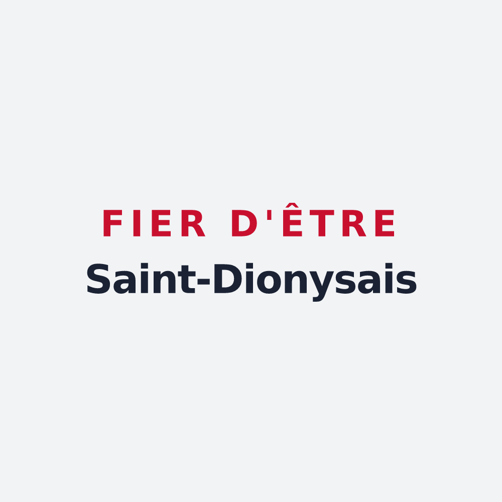 Poster « Fier d'être Saint-Dionysais » — design pour Saint-Denis-en-Margeride
