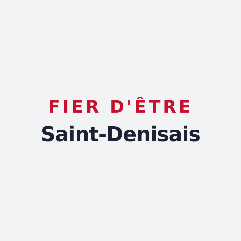 Poster « Fier d'être Saint-Denisais » — design pour Saint-Denis-le-Gast