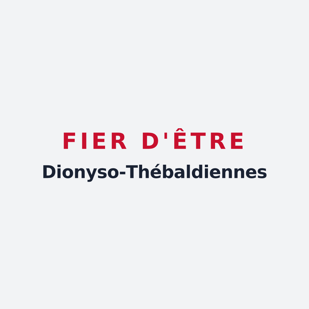 Poster « Fier d'être Dionyso-Thébaldiennes » — design pour Saint-Denis-le-Thiboult