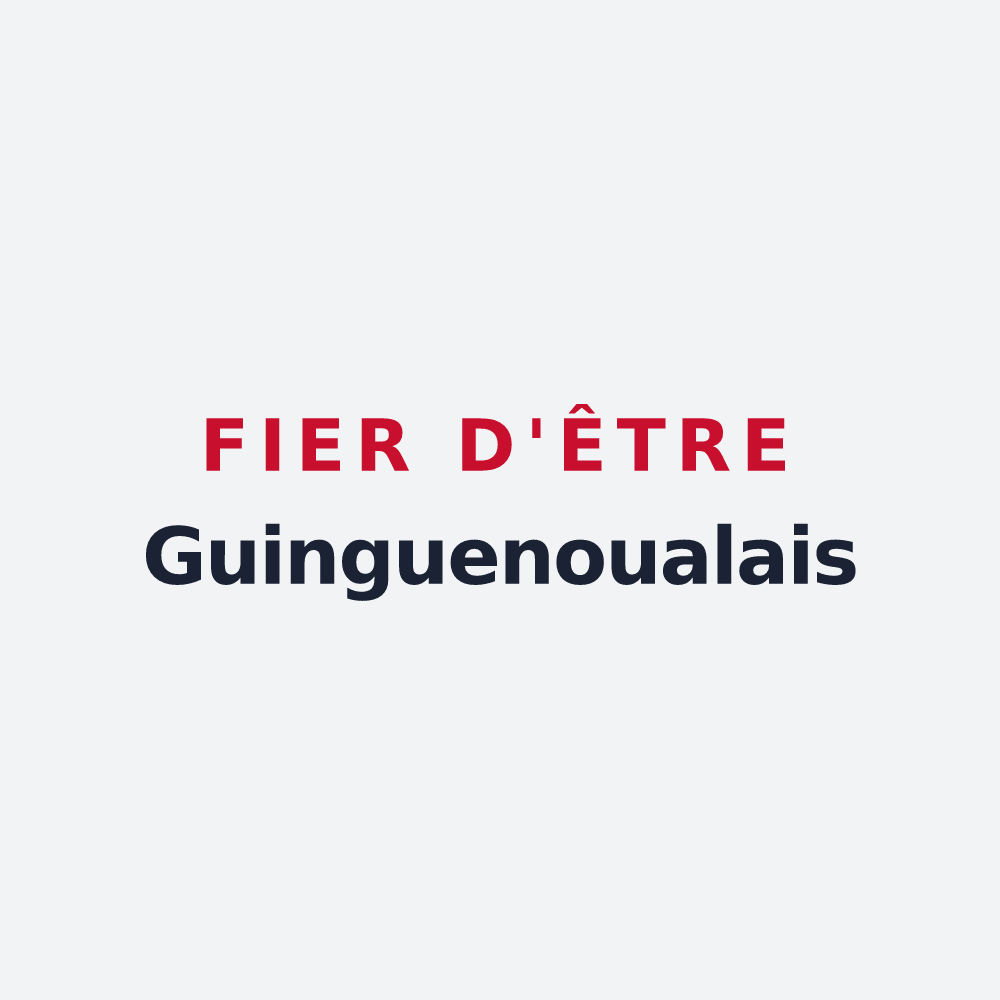 Poster « Fier d'être Guinguenoualais » — design pour Saint-Denoual