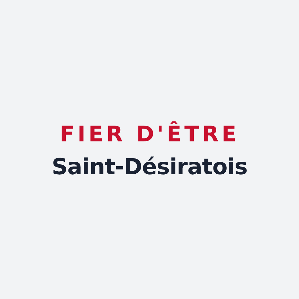 Poster « Fier d'être Saint-Désiratois » — design pour Saint-Désirat