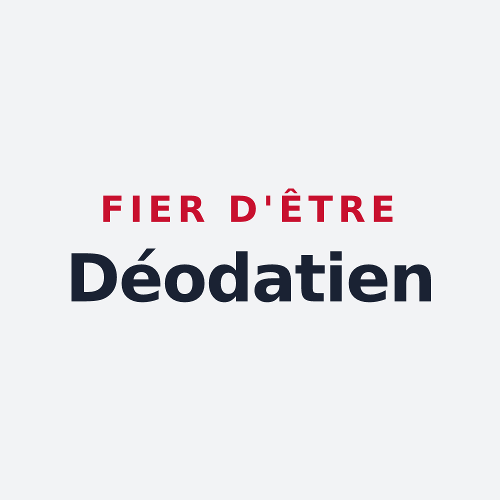 Poster « Fier d'être Déodatien » — design pour Saint-Didier