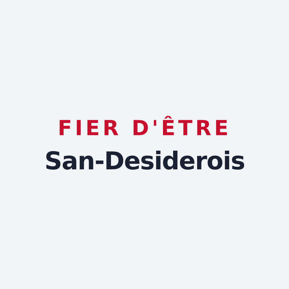 Poster « Fier d'être San-Desiderois » — design pour Saint-Didier