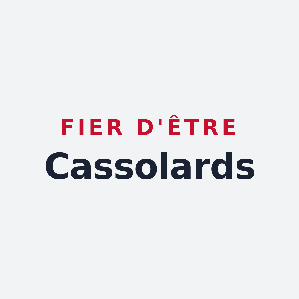 Poster « Fier d'être Cassolards » — design pour Saint-Didier-de-la-Tour