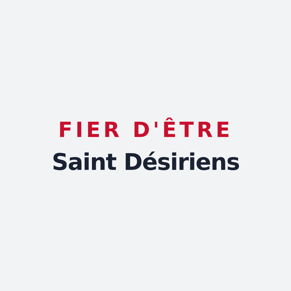 Poster « Fier d'être Saint Désiriens » — design pour Saint-Didier-des-Bois