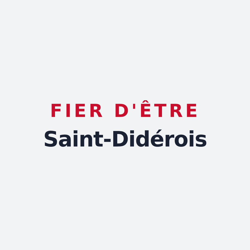Poster « Fier d'être Saint-Didérois » — design pour Saint-Didier-la-Forêt