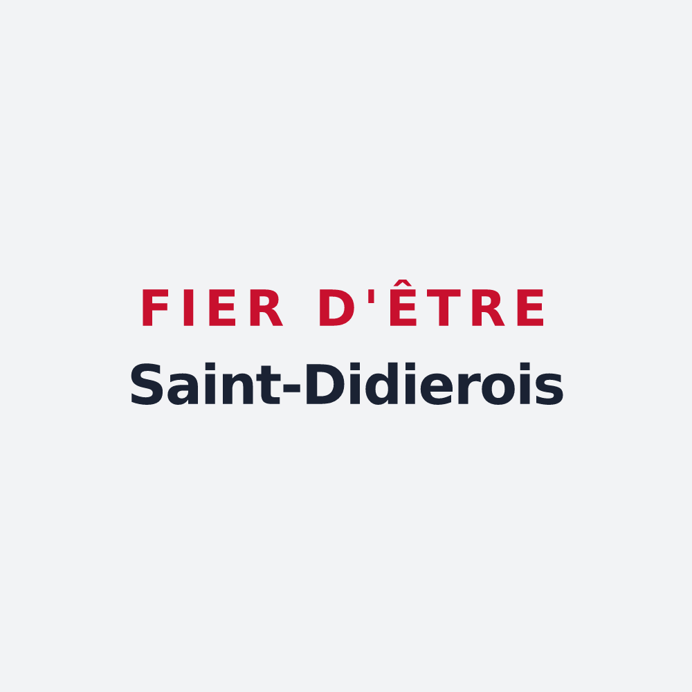 Poster « Fier d'être Saint-Didierois » — design pour Saint-Didier