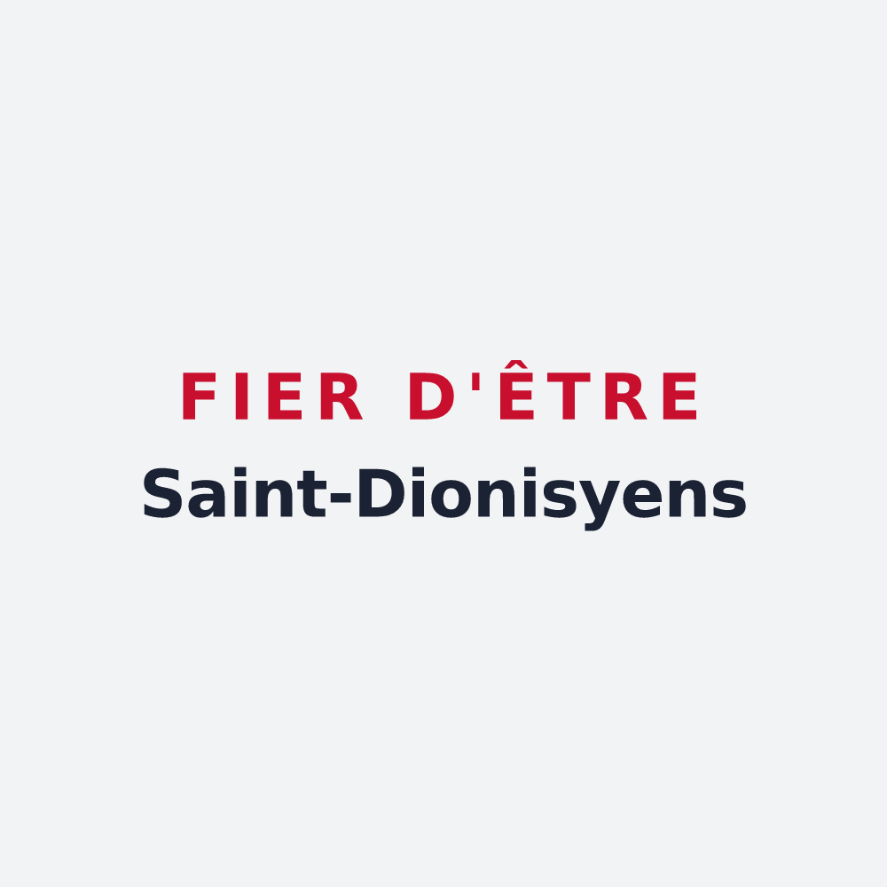 Poster « Fier d'être Saint-Dionisyens » — design pour Saint-Dionisy