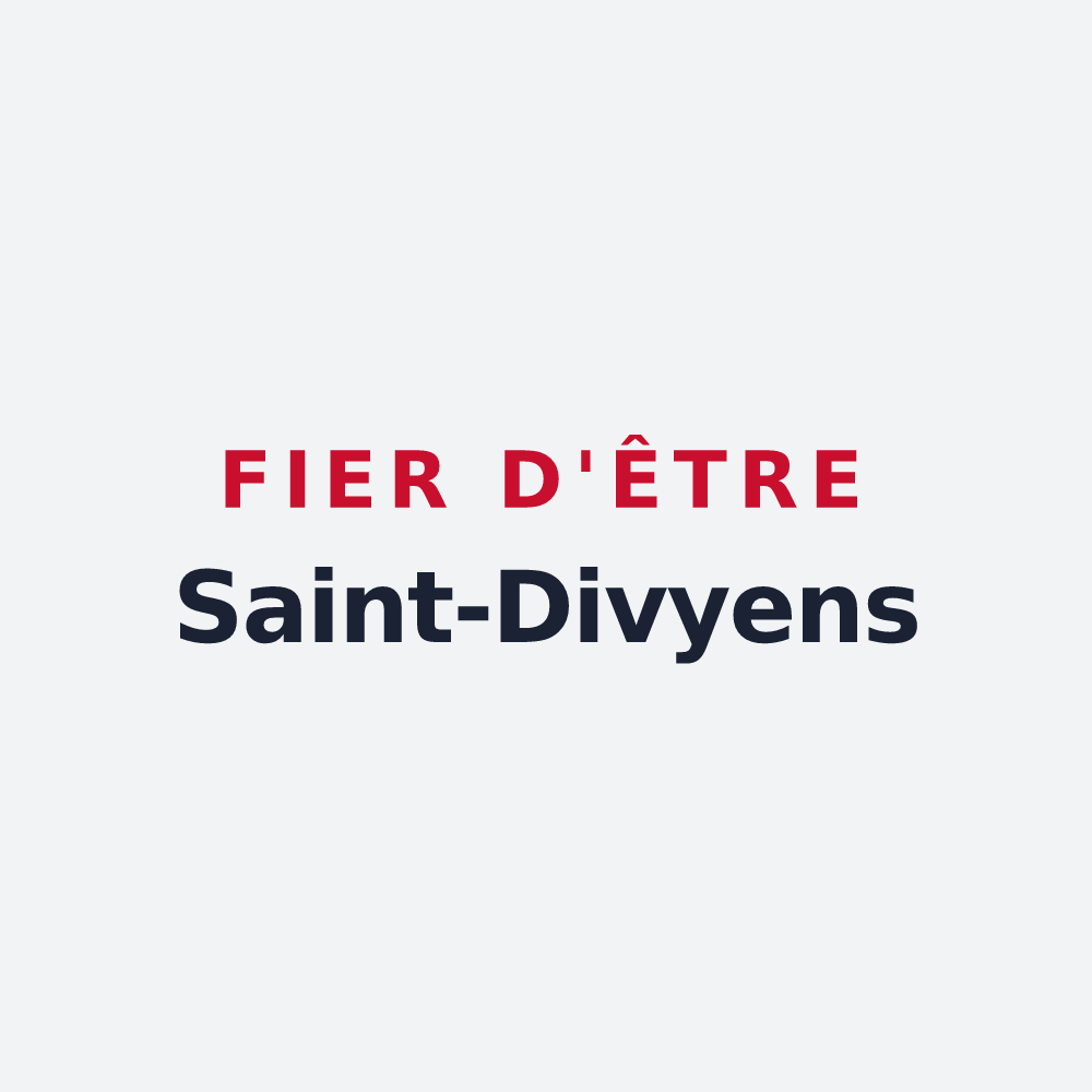 Poster « Fier d'être Saint-Divyens » — design pour Saint-Divy