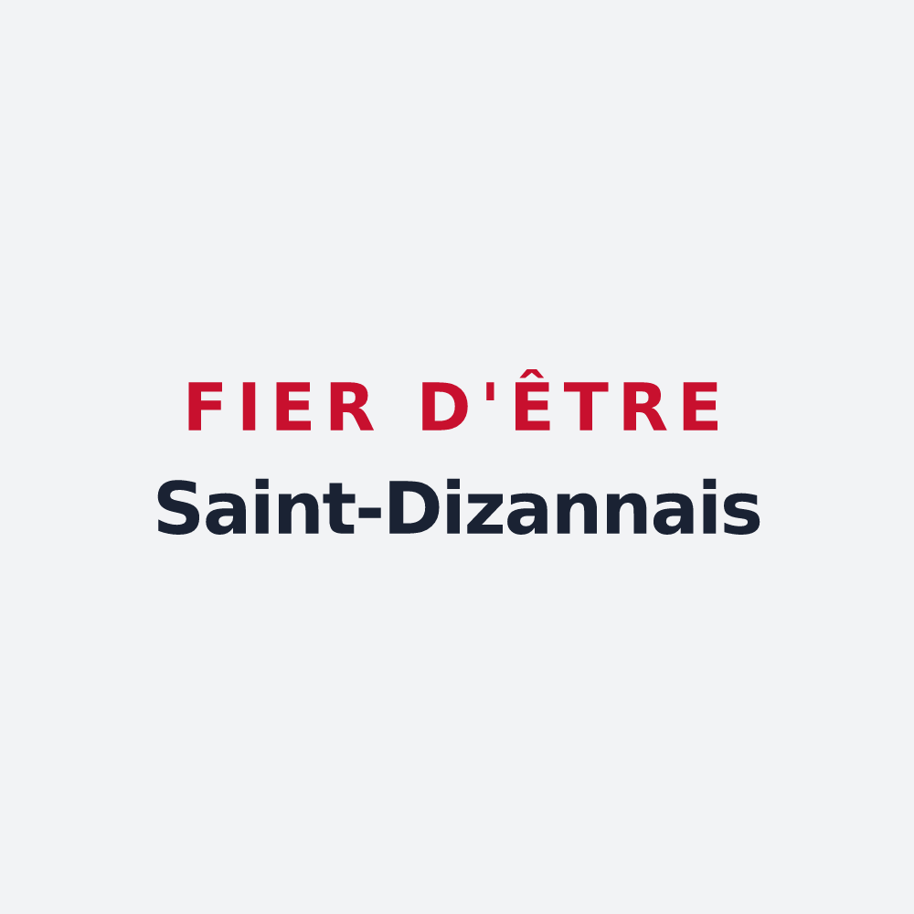 Poster « Fier d'être Saint-Dizannais » — design pour Saint-Dizant-du-Bois
