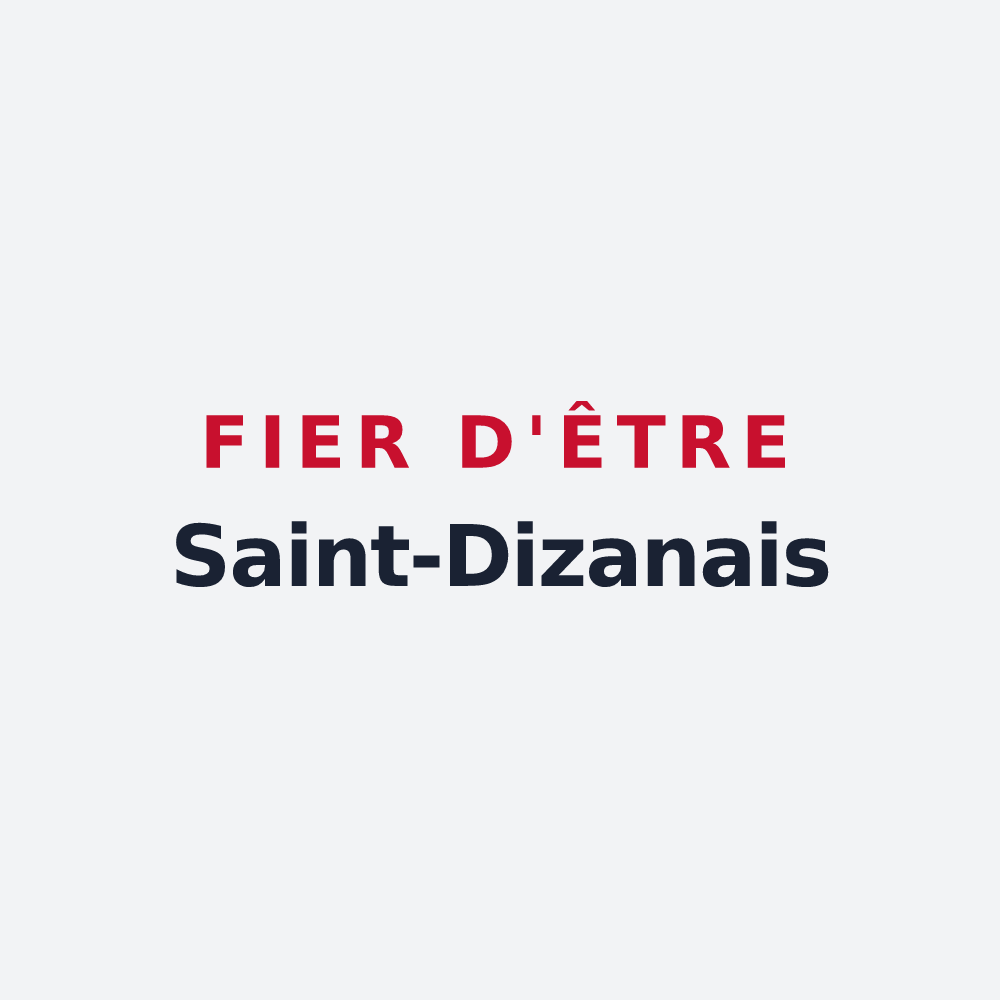 Poster « Fier d'être Saint-Dizanais » — design pour Saint-Dizant-du-Gua