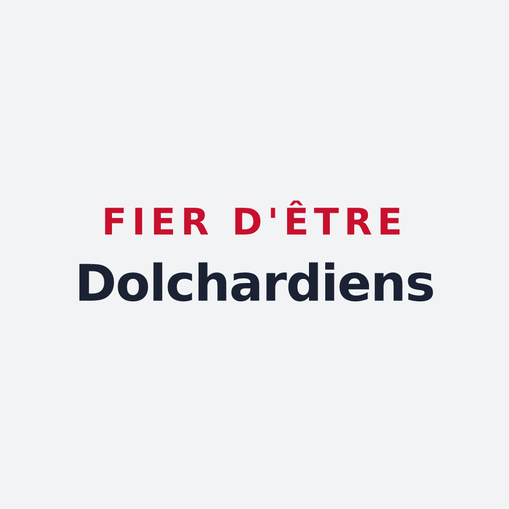 Poster « Fier d'être Dolchardiens » — design pour Saint-Doulchard