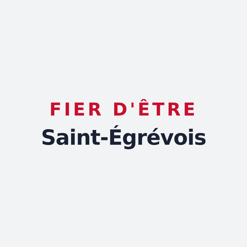 Poster « Fier d'être Saint-Égrévois » — design pour Saint-Égrève
