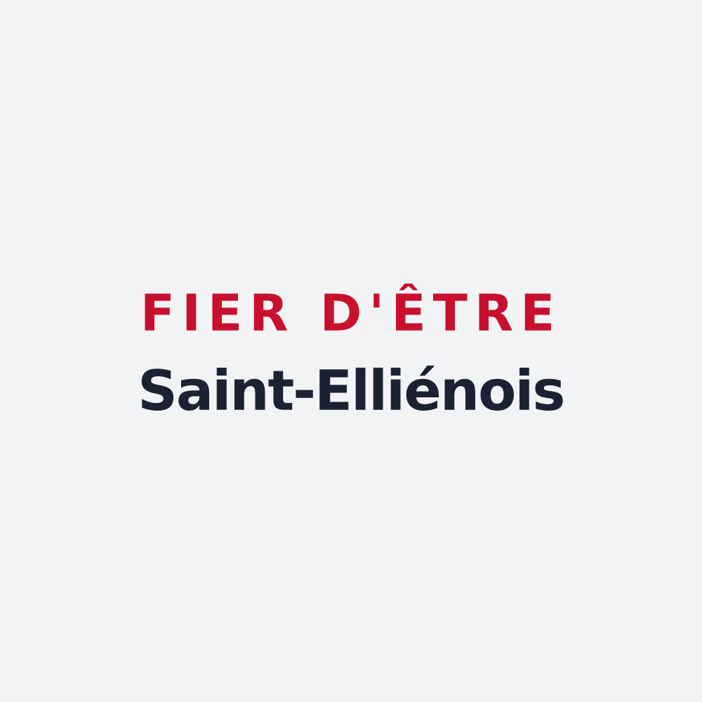 Poster « Fier d'être Saint-Elliénois » — design pour Saint-Ellier-du-Maine