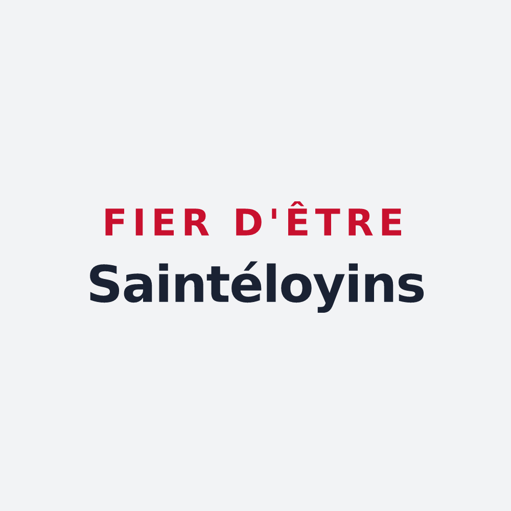 Poster « Fier d'être Saintéloyins » — design pour Saint-Éloi