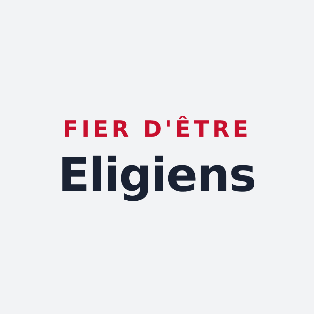Poster « Fier d'être Eligiens » — design pour Saint-Éloi-de-Fourques
