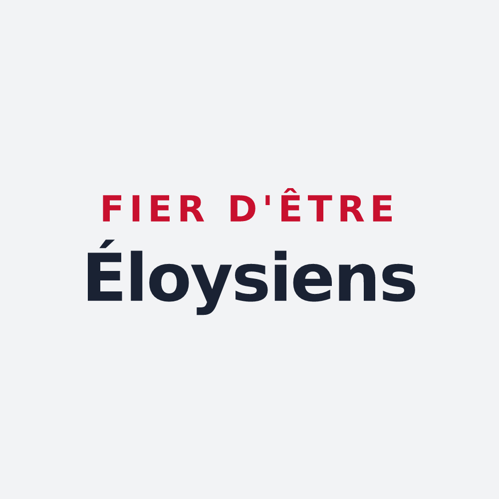 Poster « Fier d'être Éloysiens » — design pour Saint-Éloy-les-Mines