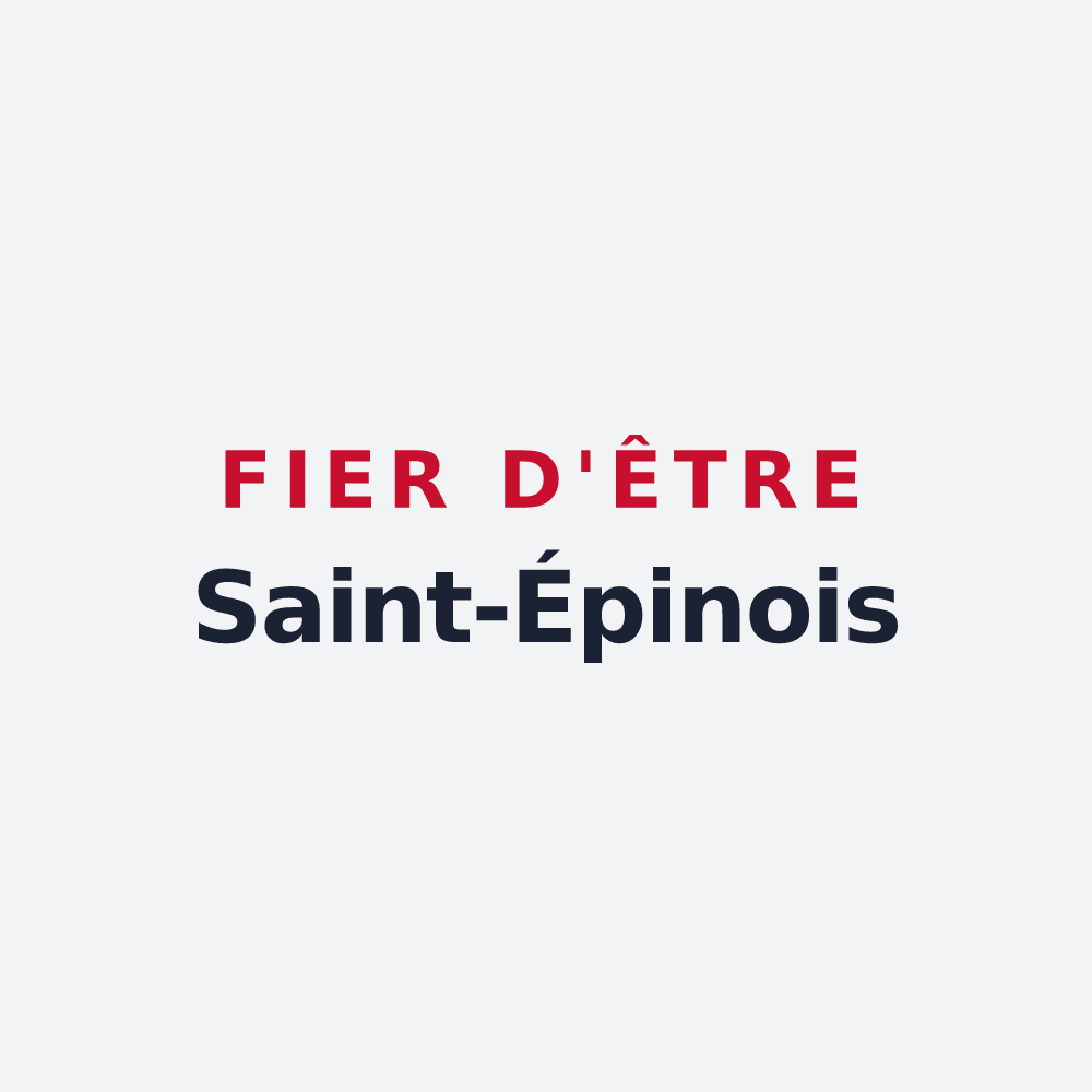 Poster « Fier d'être Saint-Épinois » — design pour Saint-Épain
