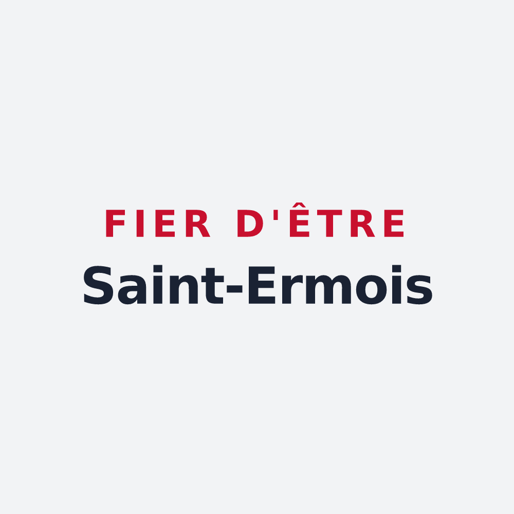 Poster « Fier d'être Saint-Ermois » — design pour Saint-Erme-Outre-et-Ramecourt