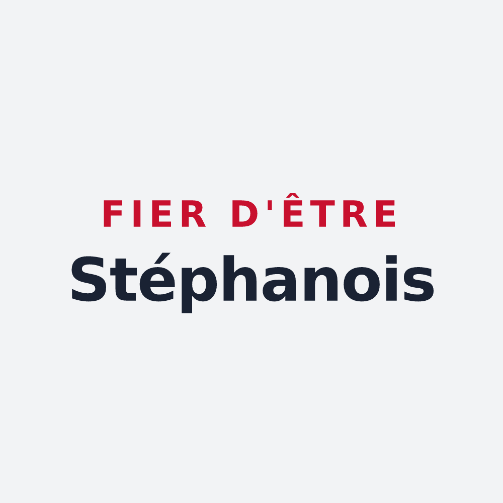 Poster « Fier d'être Stéphanois » — design pour Saint-Étienne-au-Temple