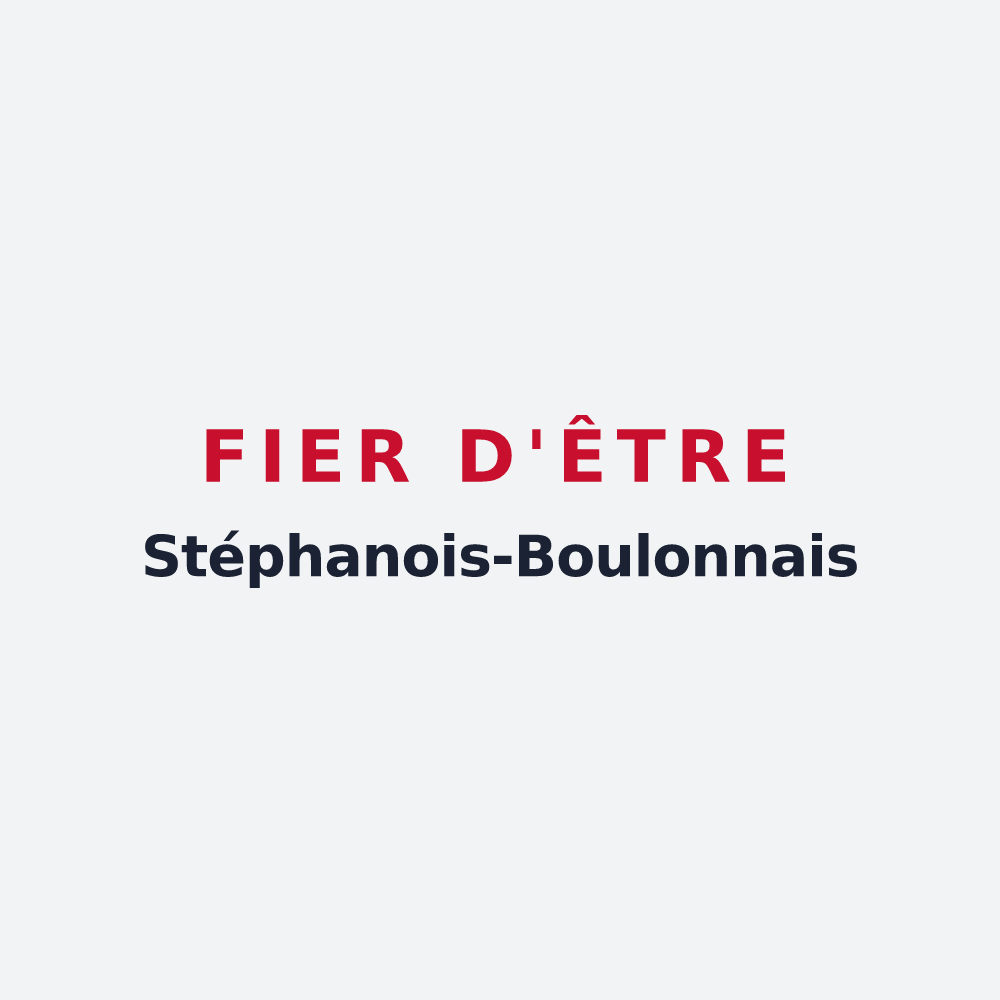 Poster « Fier d'être Stéphanois-Boulonnais » — design pour Saint-Étienne-de-Boulogne