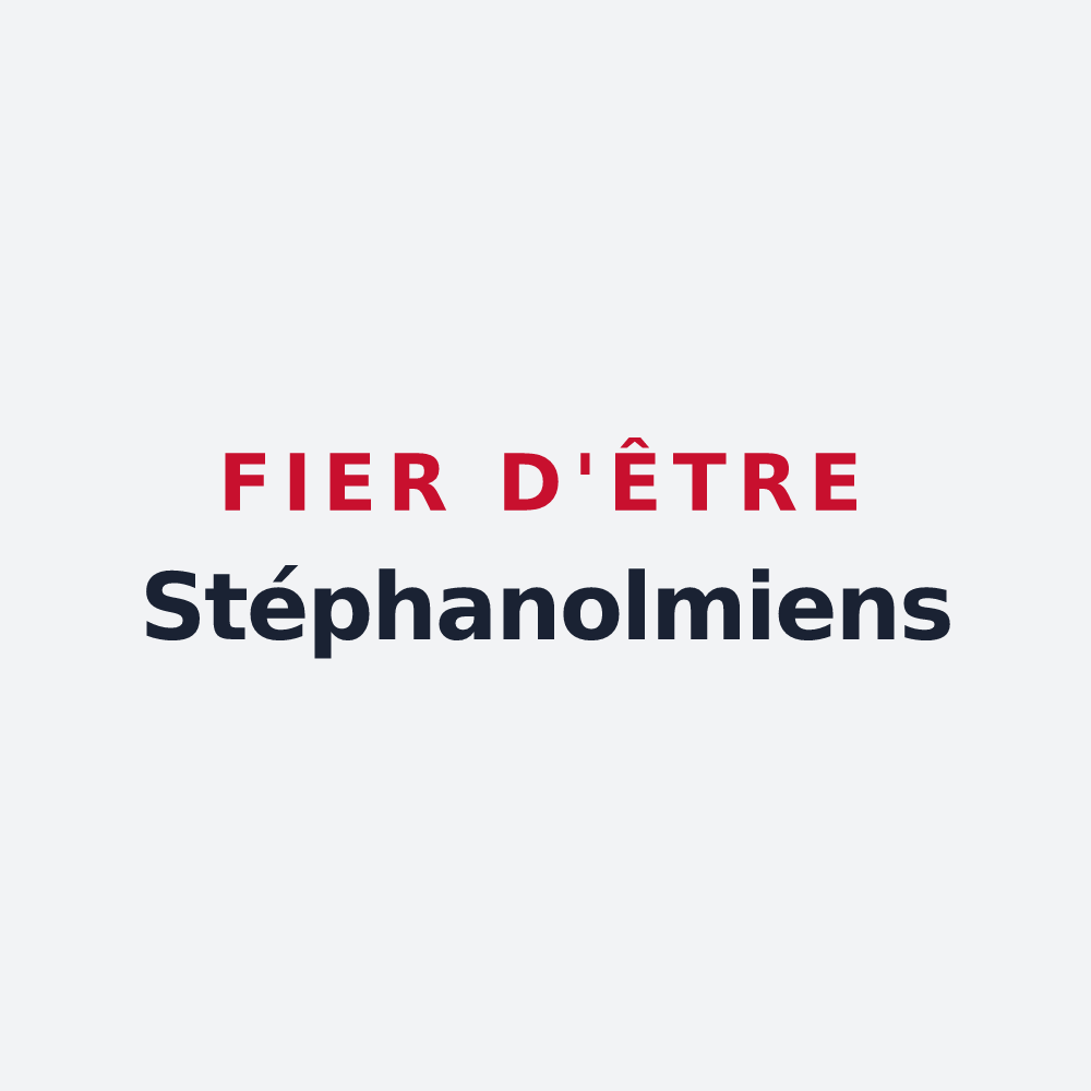 Poster « Fier d'être Stéphanolmiens » — design pour Saint-Étienne-de-l'Olm