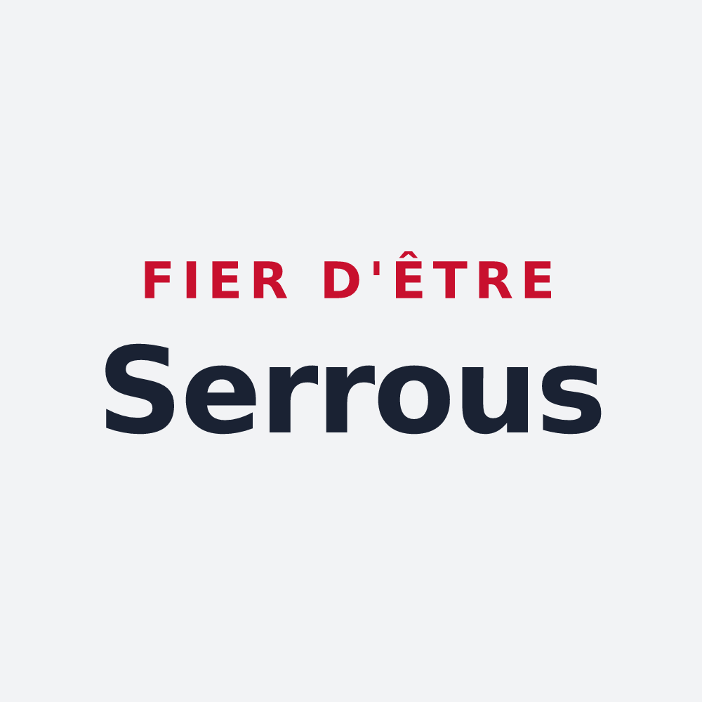 Poster « Fier d'être Serrous » — design pour Saint-Étienne-de-Serre
