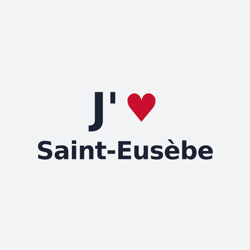 Poster personnalisé Saint-Eusèbe — design J'aime Saint-Eusèbe