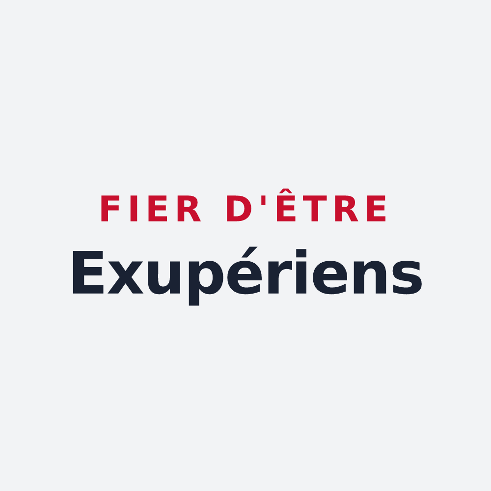 Poster « Fier d'être Exupériens » — design pour Saint-Exupéry