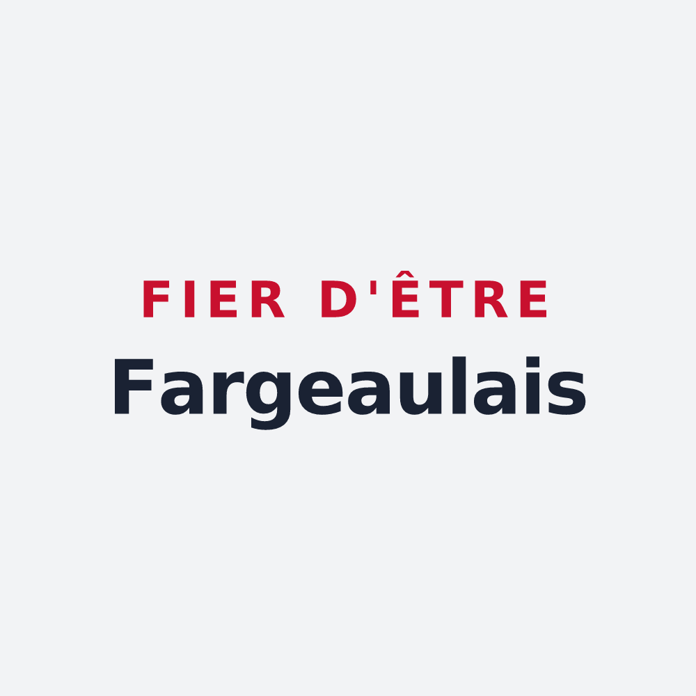 Poster « Fier d'être Fargeaulais » — design pour Saint-Fargeau