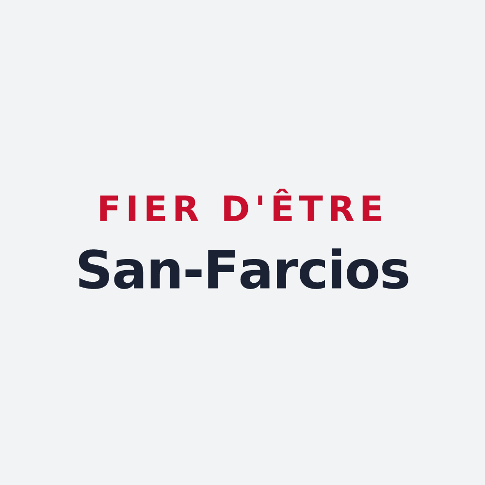 Poster « Fier d'être San-Farcios » — design pour Saint-Félicien