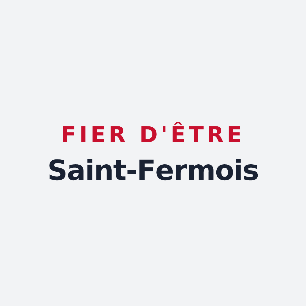 Poster « Fier d'être Saint-Fermois » — design pour Saint-Ferme
