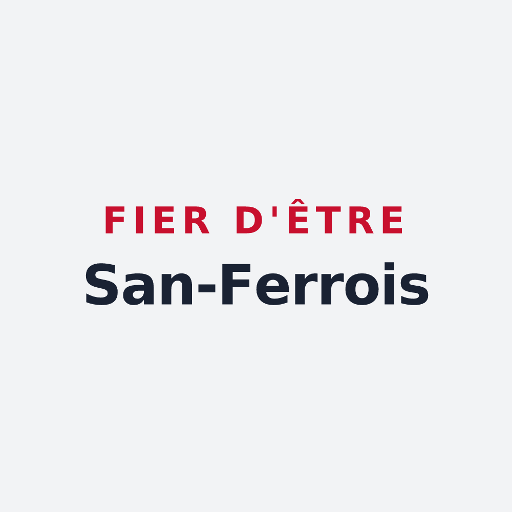 Poster « Fier d'être San-Ferrois » — design pour Saint-Ferréol-d'Auroure