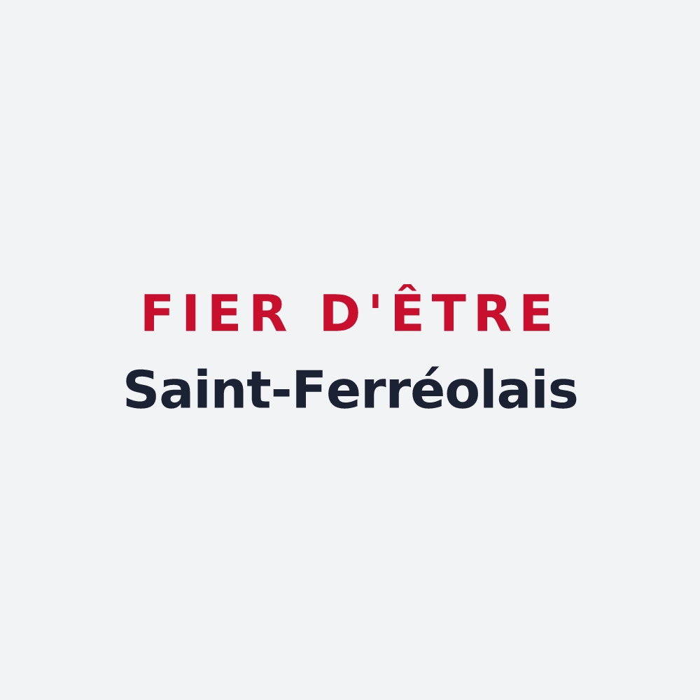 Poster « Fier d'être Saint-Ferréolais » — design pour Saint-Ferréol-Trente-Pas
