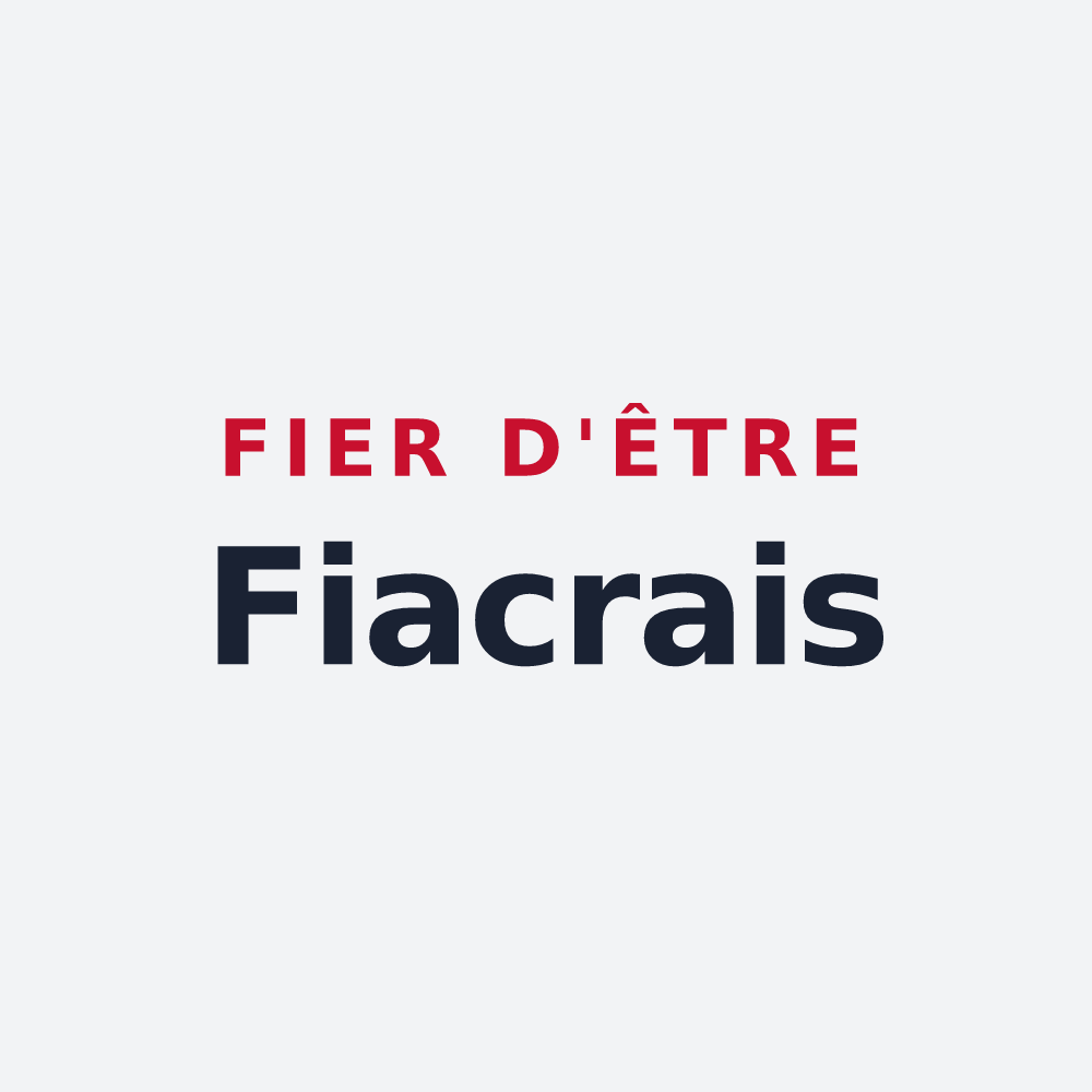 Poster « Fier d'être Fiacrais » — design pour Saint-Fiacre-sur-Maine