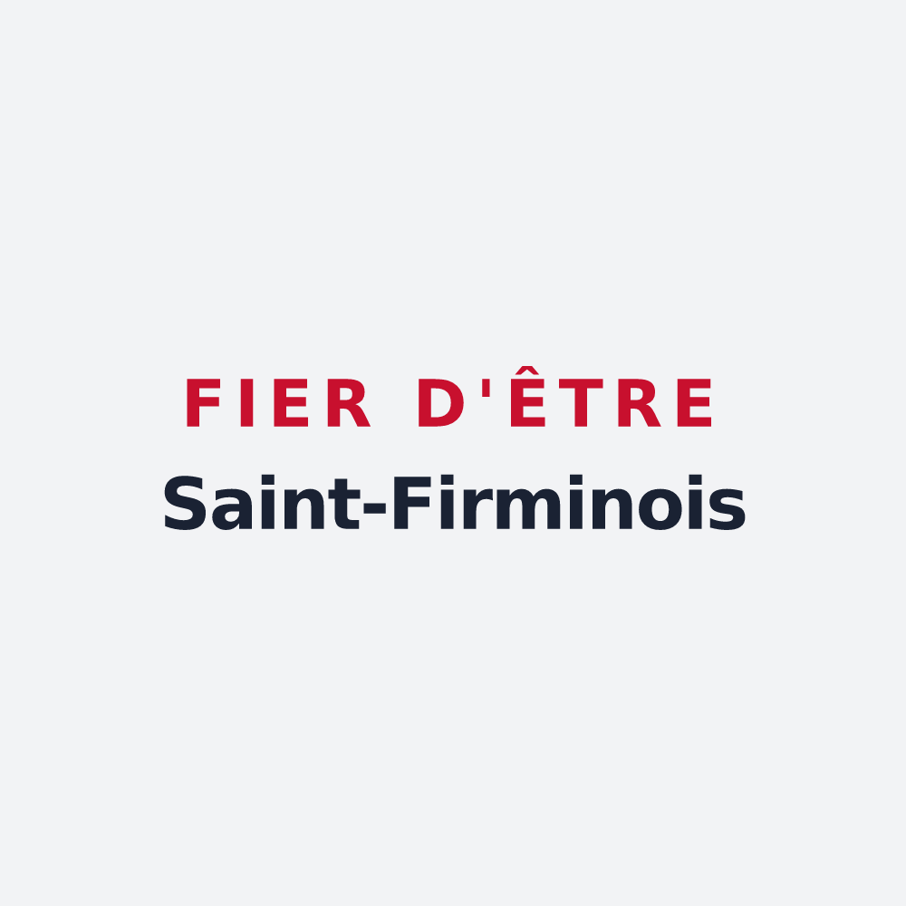 Poster « Fier d'être Saint-Firminois » — design pour Saint-Firmin-des-Bois