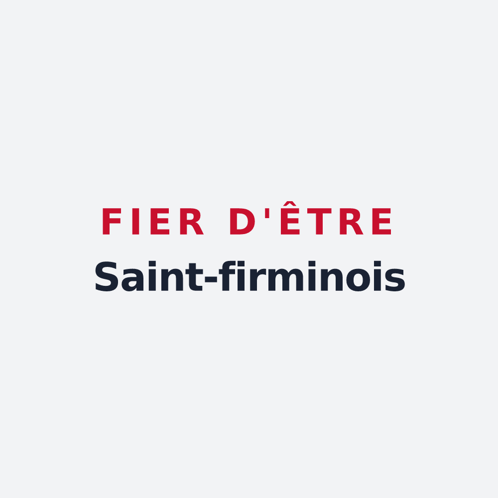 Poster « Fier d'être Saint-firminois » — design pour Saint-Firmin-des-Prés
