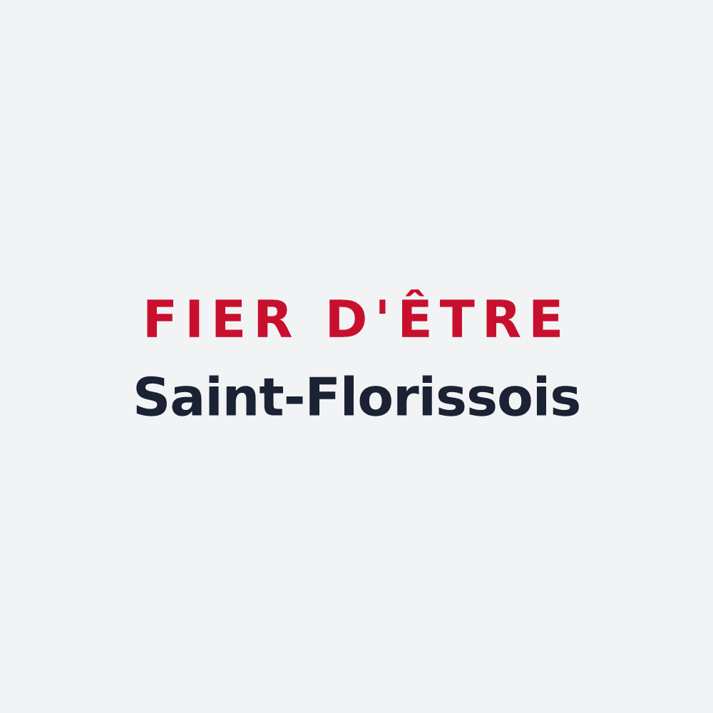 Poster « Fier d'être Saint-Florissois » — design pour Saint-Floris