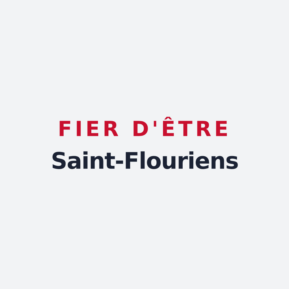 Poster « Fier d'être Saint-Flouriens » — design pour Saint-Flour-de-Mercoire