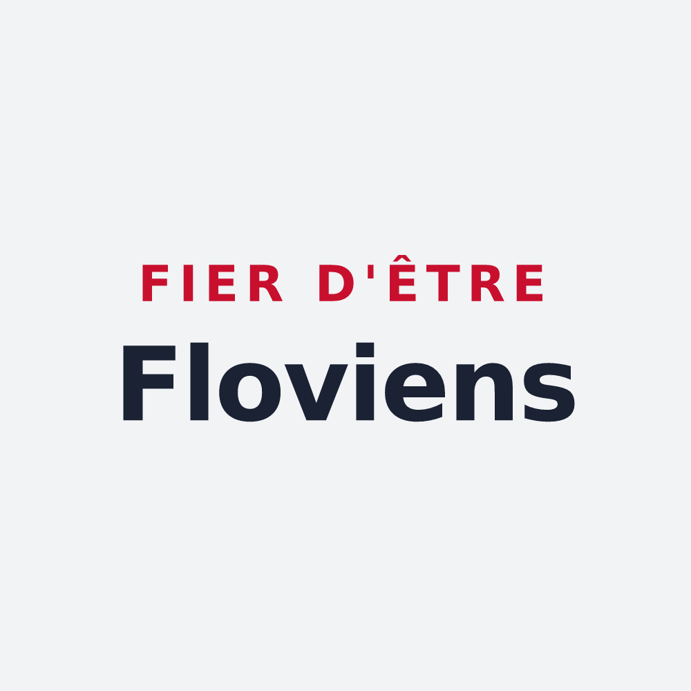 Poster « Fier d'être Floviens » — design pour Saint-Flovier