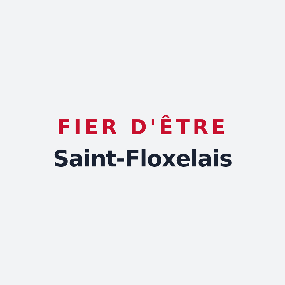 Poster « Fier d'être Saint-Floxelais » — design pour Saint-Floxel