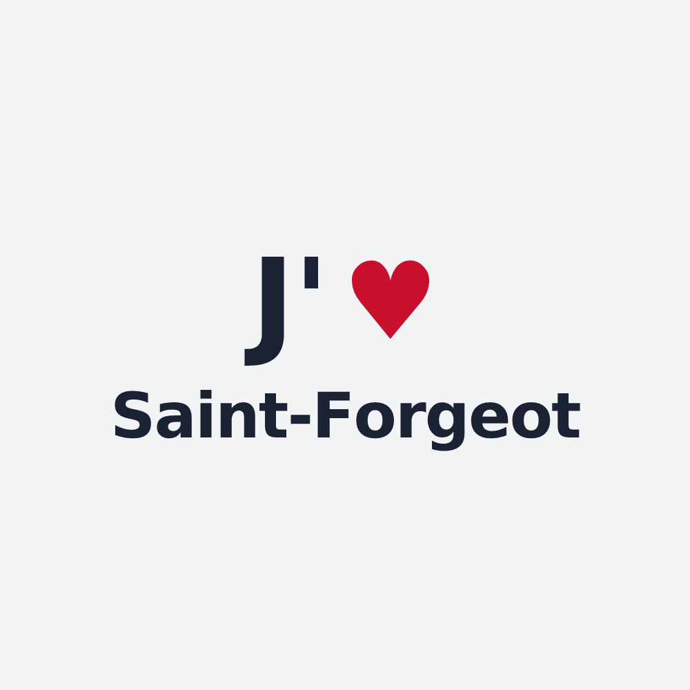 Poster personnalisé Saint-Forgeot — design J'aime Saint-Forgeot