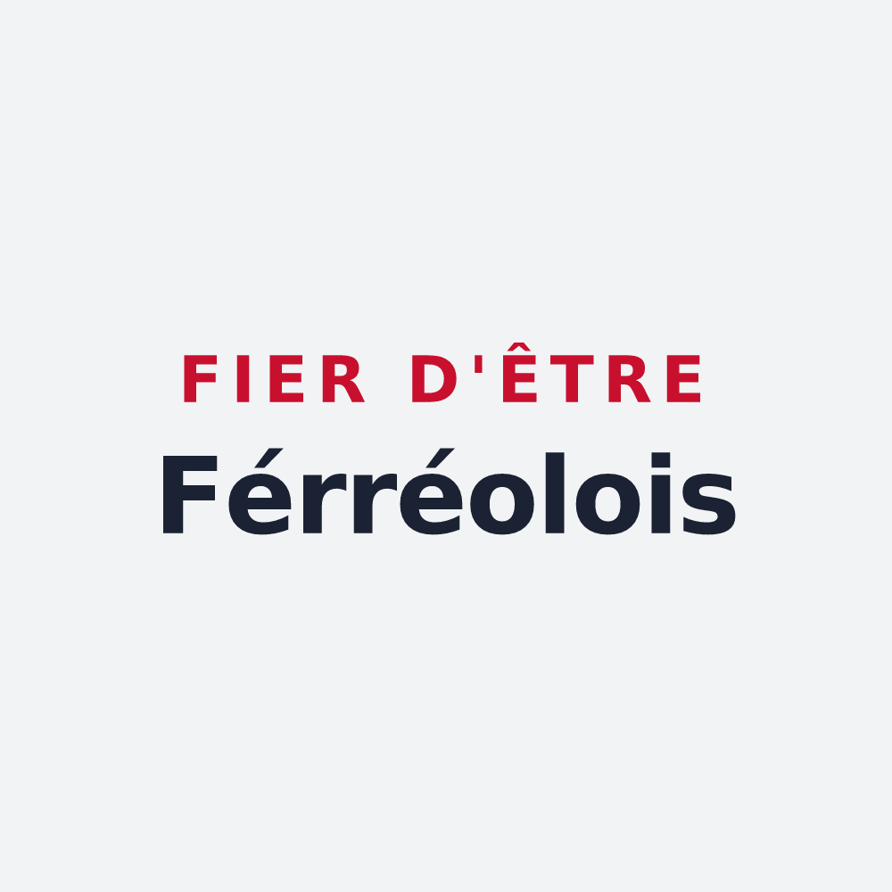 Poster « Fier d'être Férréolois » — design pour Saint-Forgeux-Lespinasse