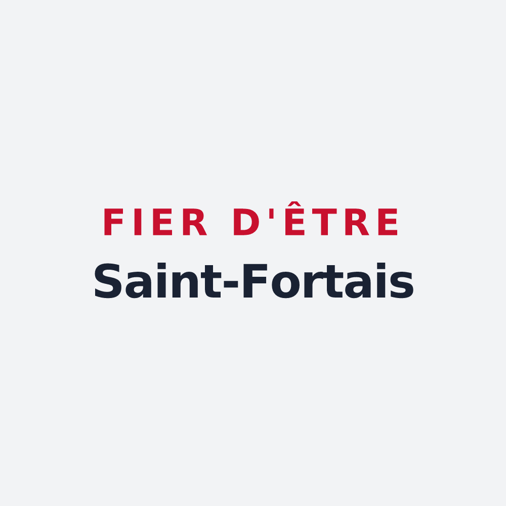 Poster « Fier d'être Saint-Fortais » — design pour Saint-Fort-sur-Gironde