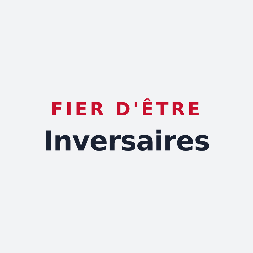 Poster « Fier d'être Inversaires » — design pour Saint François Longchamp