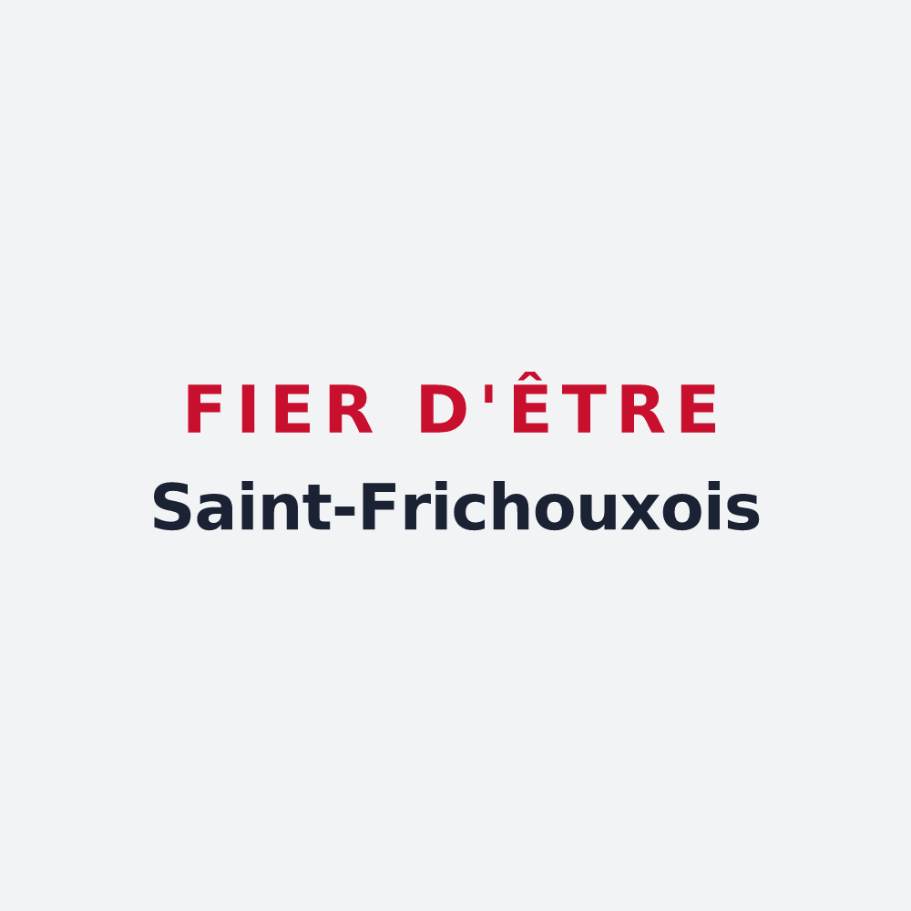 Poster « Fier d'être Saint-Frichouxois » — design pour Saint-Frichoux