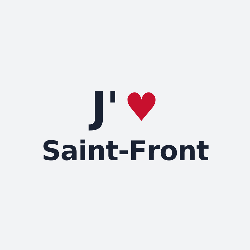 Poster personnalisé Saint-Front — design J'aime Saint-Front