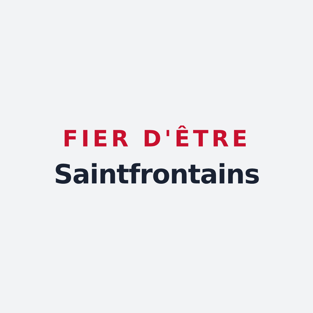 Poster « Fier d'être Saintfrontains » — design pour Saint-Front