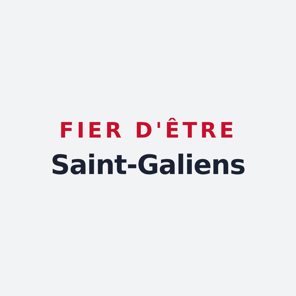 Poster « Fier d'être Saint-Galiens » — design pour Saint-Gal