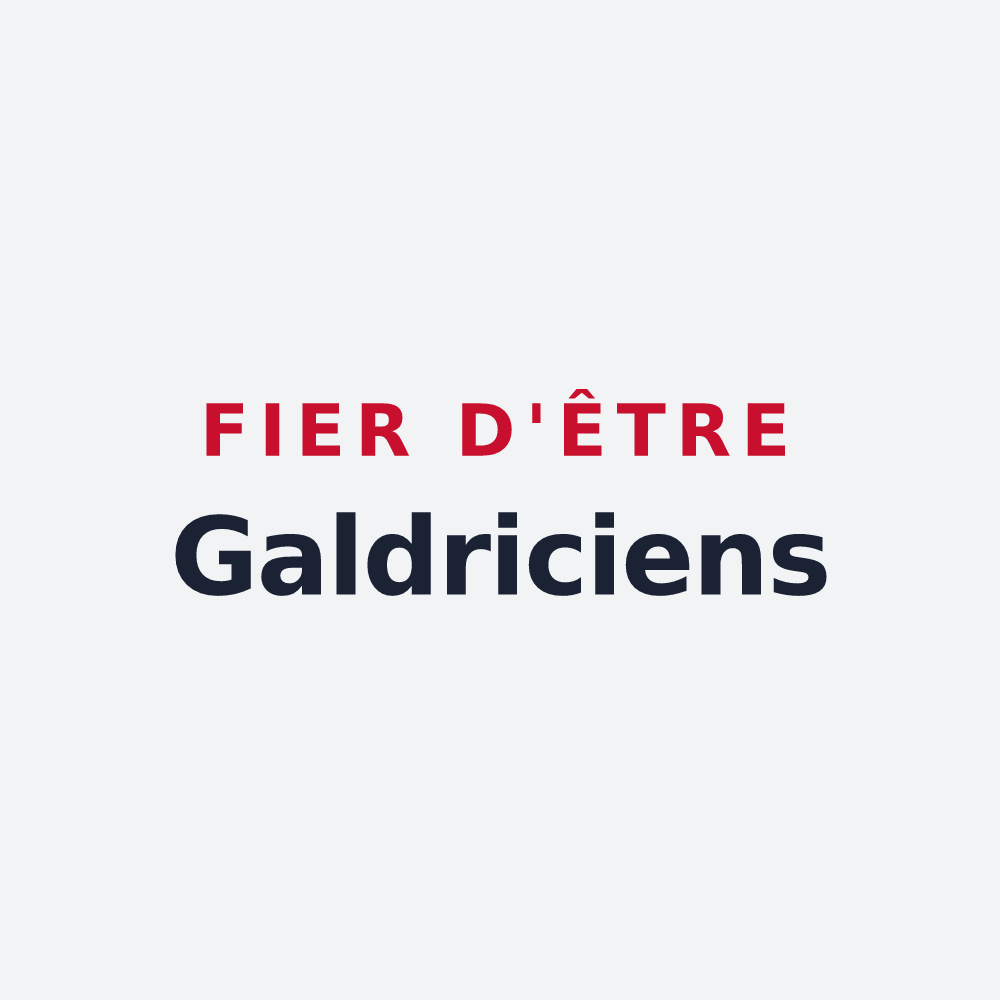 Poster « Fier d'être Galdriciens » — design pour Saint-Gaudéric
